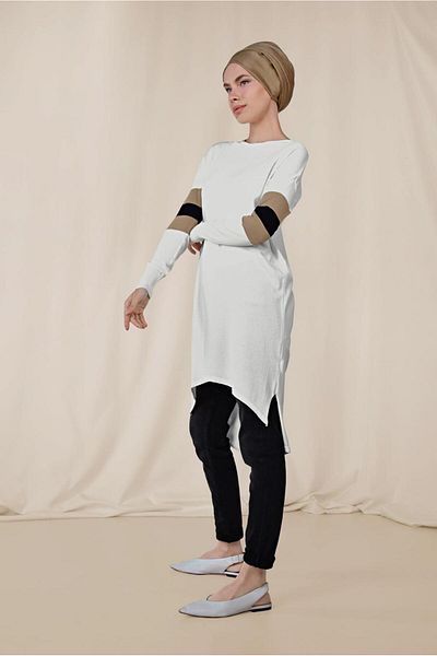 Alvina Slit Detailed Tunic 4140