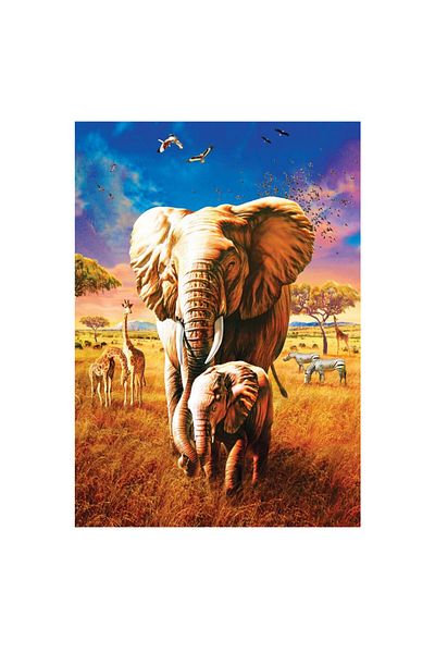 Art Puzzle 1000 Pieces Mother Elephant 5204