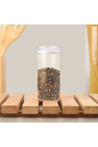 ZucciHome Zucci Home Transparent Borosilicate Glass Spice Rack - 6X13 cm