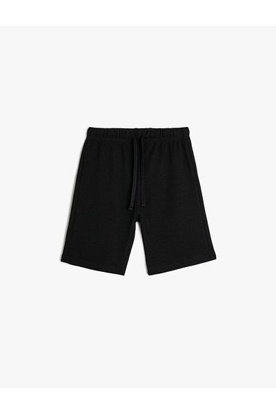Koton Basic Shorts with Tie Waist Cotton Blend