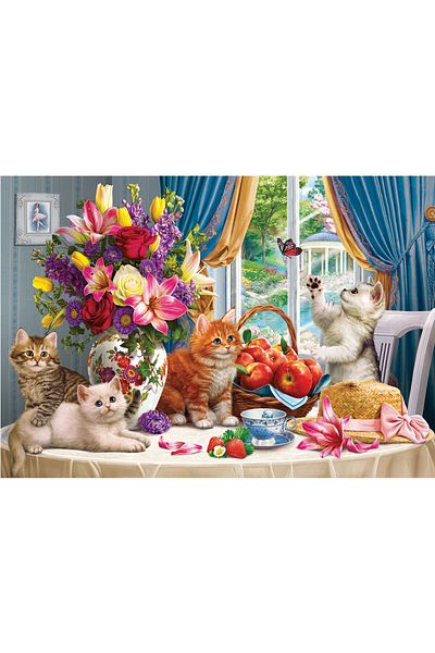 Anatolian Puzzle 260 Pieces Energetic Cats 3336