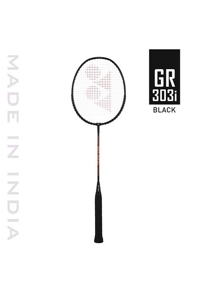 YONEX GR 303i Badminton Racquet | With Full Cover | Color: Black | Size: Standard