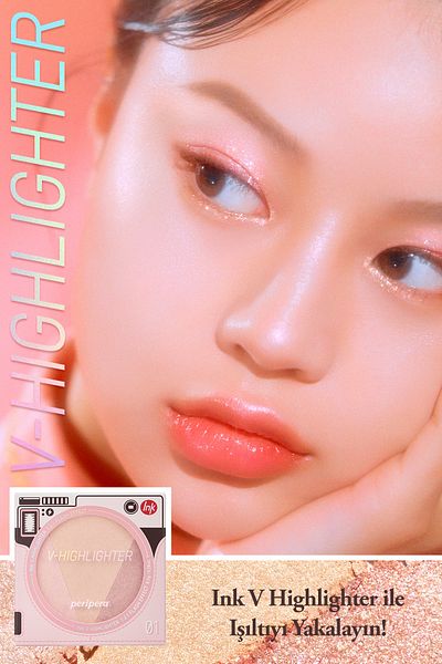 PERIPERA Peripera Pearl Pigmented Luminous Highlighter Palette - V Cut 01Radianceshot