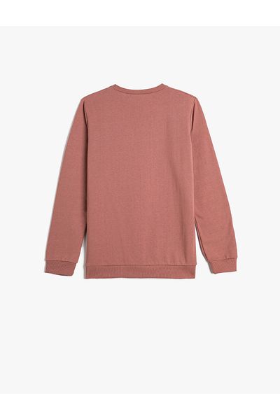Koton Langärmliges, bedrucktes Sweatshirt mit Rundhalsausschnitt