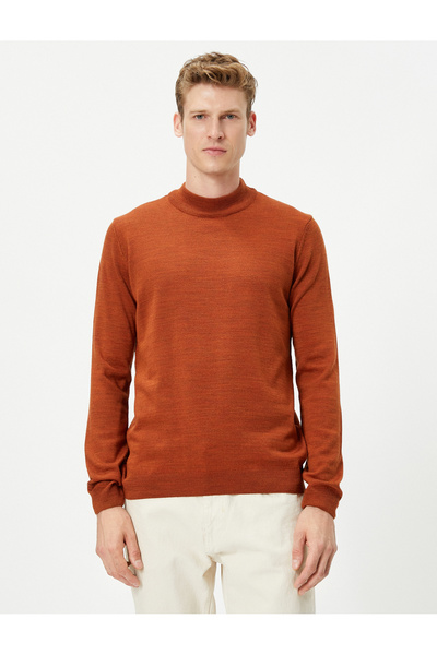 Koton Acrylic Knitwear Sweater Half Turtleneck