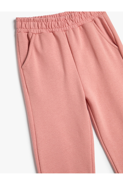 Koton Basic Jogger Eşofman Altı Şardonlu Cepli Beli Lastikli Pamuklu Şardonlu