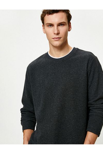 Koton Men's Anthracite Sweater