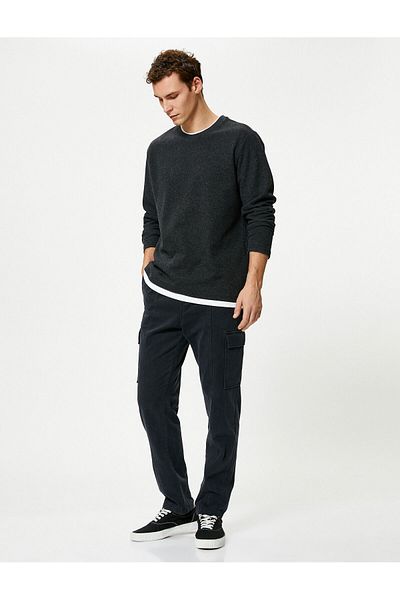 Koton Men's Anthracite Sweater