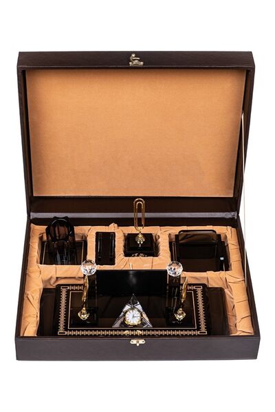Makroofis 5001- Crystal Table Set (with Desk Mat Gift)