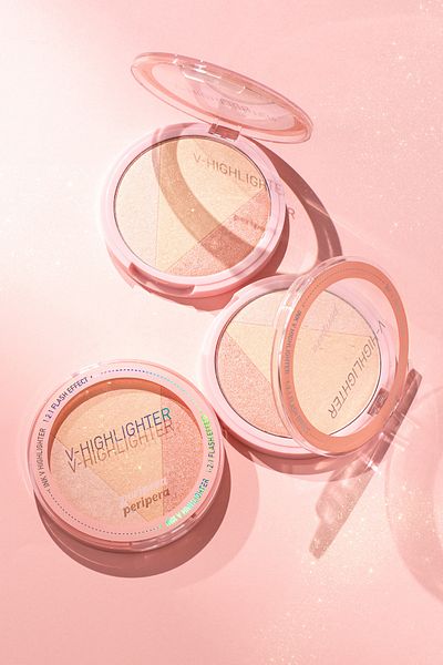 PERIPERA Peripera Pearl Pigmented Luminous Highlighter Palette - V Cut 01Radianceshot