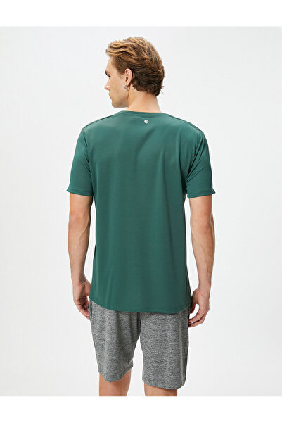 Koton T-shirt sportowy z odblaskowym nadrukiem i krótkim rękawem