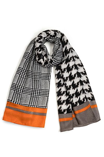 İpekyol Houndstooth Patterned Shawl