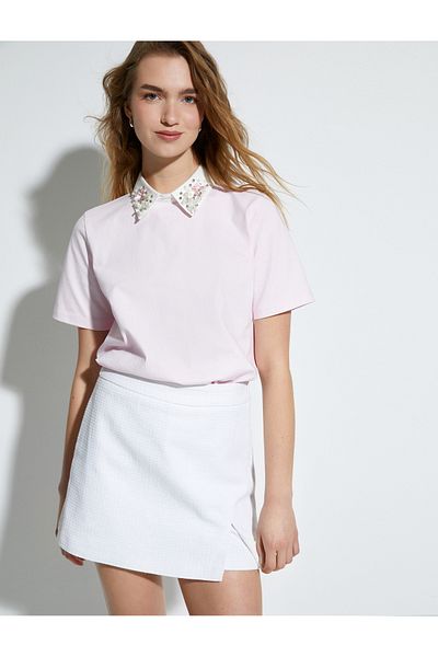 Koton Tweed Shorts Szoknya Mini Normál Derék