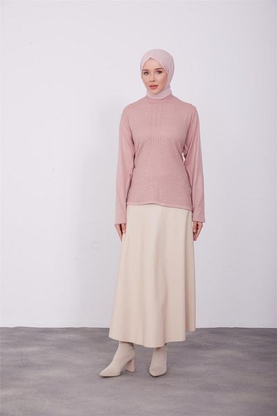 Armine 23kd9001 Model Pulover de culoare pudra