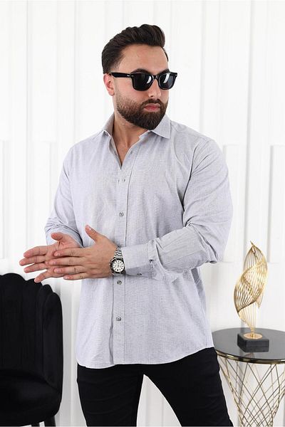 zuh giyim Κλασικό κανονικό ανδρικό πουκάμισο