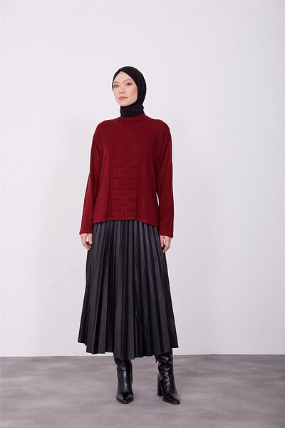 Armine Pulover roșu Claret23kd9006