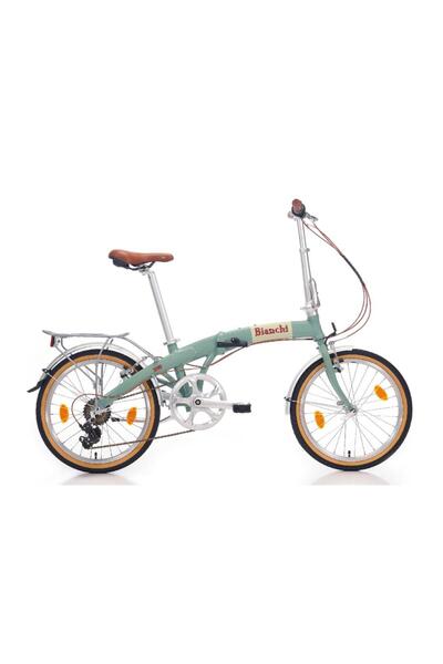 Bianchi Foldıng New Vıntage Katlanır Bisiklet 290h 20 Jant 7 Vites Celeste Kr...