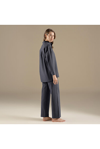 Chakra Almon Pijama Takımı Lacivert