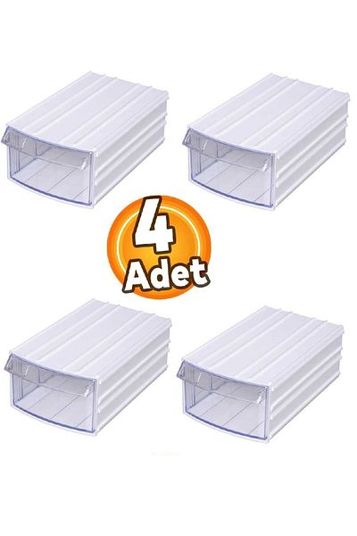 Depolife Transparent Organizer Box with Drawers 4 Boxes Dremel Engraving Bead Jewelry Storage Box Organizer