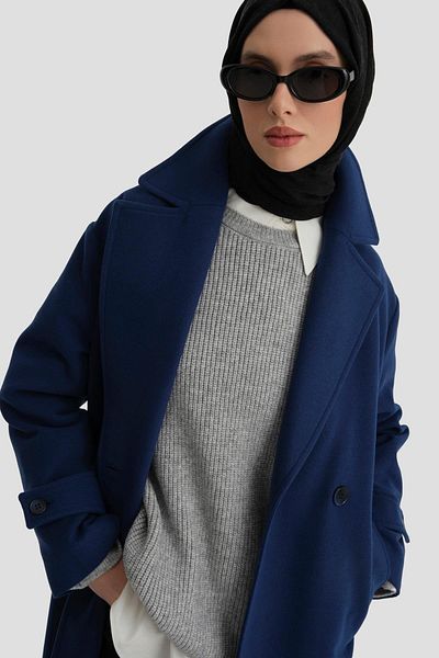 Armine Palton albastru violet - Model 24k7615