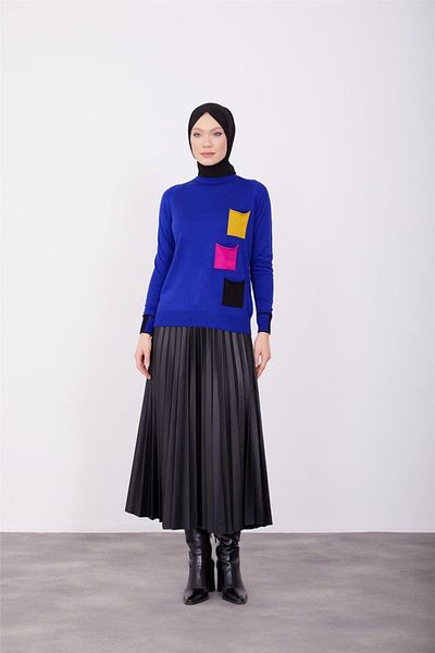 Armine 23kd2804 Model Saks Colorful Sweater