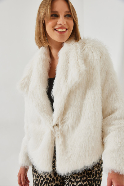 Bianco Lucci Women's Fur Lined Coat 5186 60351268