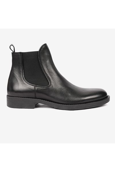 Greyder Men's Black Genuine Leather Chelsea Boots 4K1Ob17900