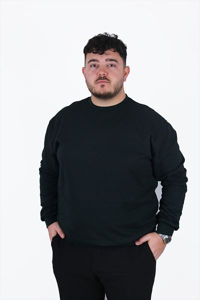 ekis collection Φούτερ με λαιμόκοψη μεγάλου μεγέθους μπορντό
