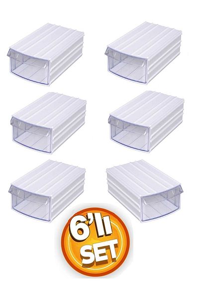 Depolife Transparent Organizer Box with Drawers 6 Boxes Dremel Engraving Bead Jewelry Storage Box Organizer