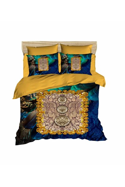 Fabeteks Classic Series Pattern 3D Double Duvet Cover Pillow Set