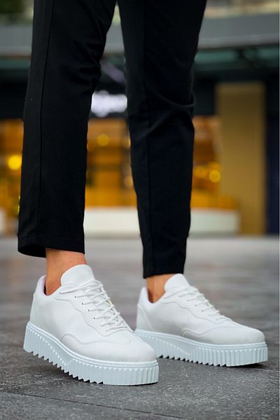 BOA Ba0802 Boa White Color High Sole Men's Casual Shoes