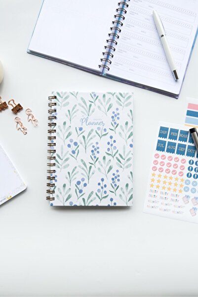 Martius Art A5 Sert Kapak Spiralli Süresiz Planlayıcı / Ajanda Motivasyon Say...