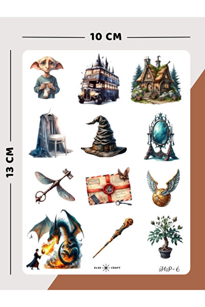 Else Craft Harry Potter Sticker - HP-6 - Ajanda Planlayıcı Bullet Journal İçi...