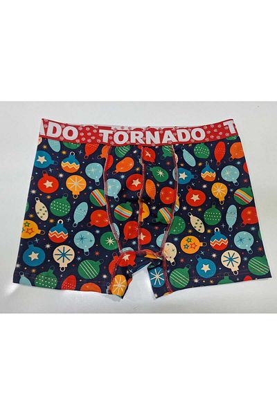 lux tornado Christmas Men's Boxers