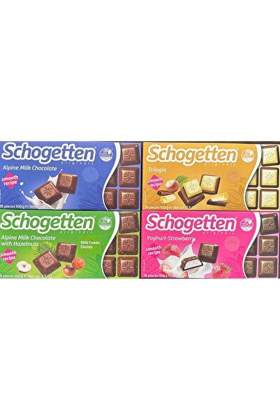 Schogetten Alman Çikolatası 4 Çeşit 100 Gr