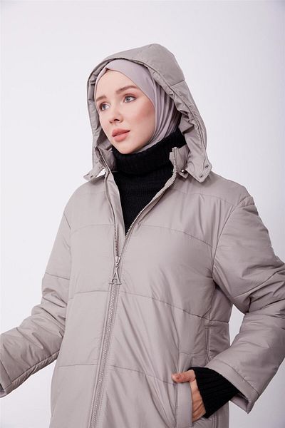 Armine Μπουφάν με κουκούλα Mink Mobile - 23k8605