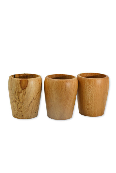 NATIVU Wooden Cup Set 3 Pieces