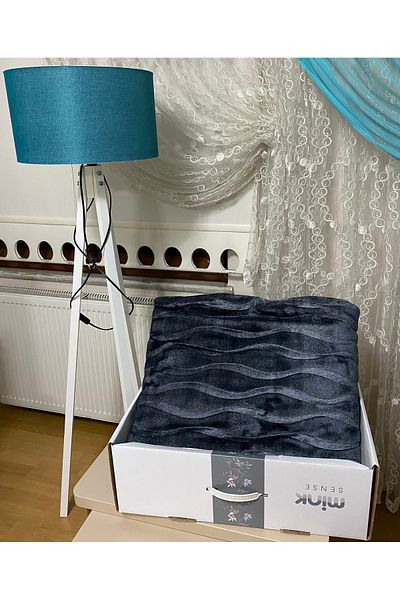 MİNK Sense Gold Mink 521 بطانية أنثراسايت كبيرة الحجم ومفرش سرير - 220x240