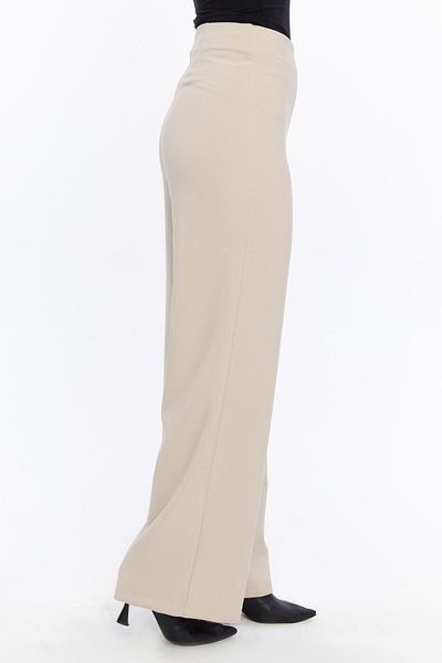 Appleline Pantaloni clasici de damă cu talie înaltă - BEIGE
