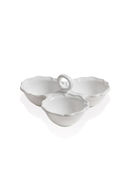 The Mia Grande White Snack Bowl - 24X24X10 cm Grd0009