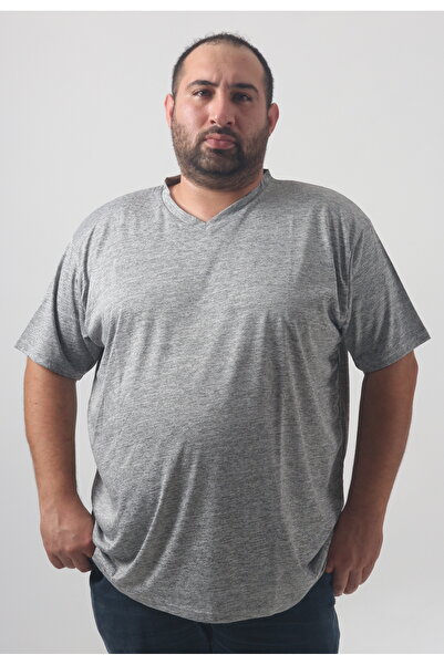 rood Unisex Large Size V-Neck T-Shirt