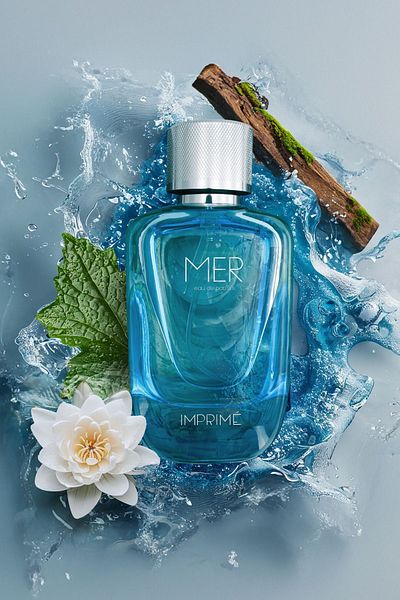 Imprime عطر Edp Mer 100ml للرجال - البحر والبحر الطازج، البرغموت، زنبق الماء، الباتشولي، خشب الصندل