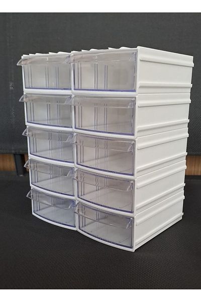 Depolife Transparent Organizer Box with Drawers 12 Boxes Dremel Engraving Bead Jewelry Storage Box Organizer