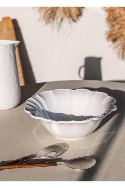 The Mia Grande Salata Kasesi Beyaz 28x10 cm GRD0010