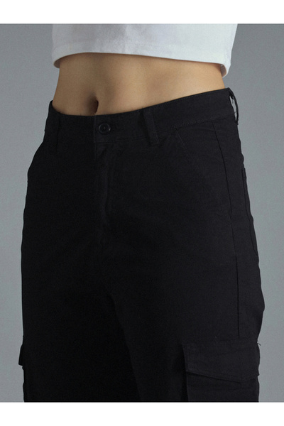 High Star By Styli High Rise Straight Fit Cargo Trousers