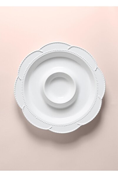 The Mia White 39 cm Serving Plate with Compartments - Grd0013