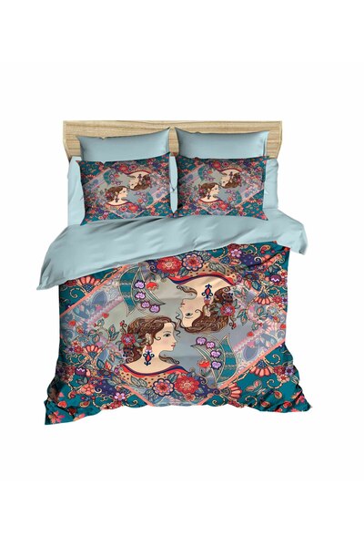 Fabeteks Gemini Floral 3D Double Duvet Cover Pillow Set