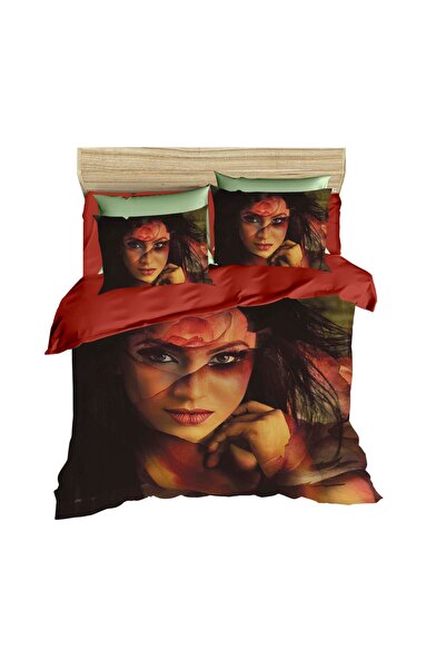 Fabeteks Mannequin Female 3D Double Duvet Cover Pillow Set