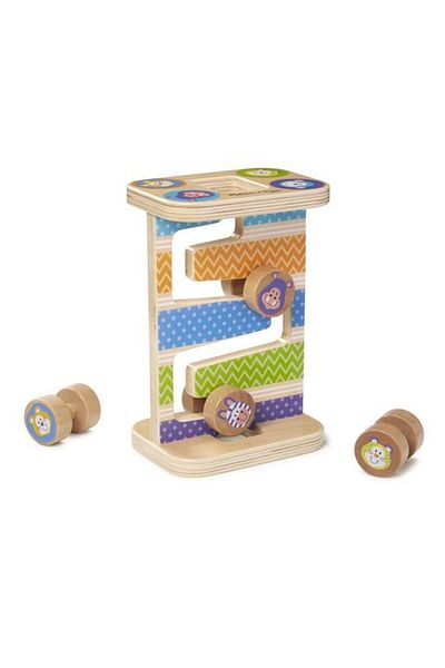 Melissa & Doug Wooden Safari Zig-Zag Tower
