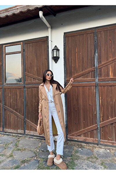 Sindimoda Lola Oversize Kol Detaylı Trençkot 1211